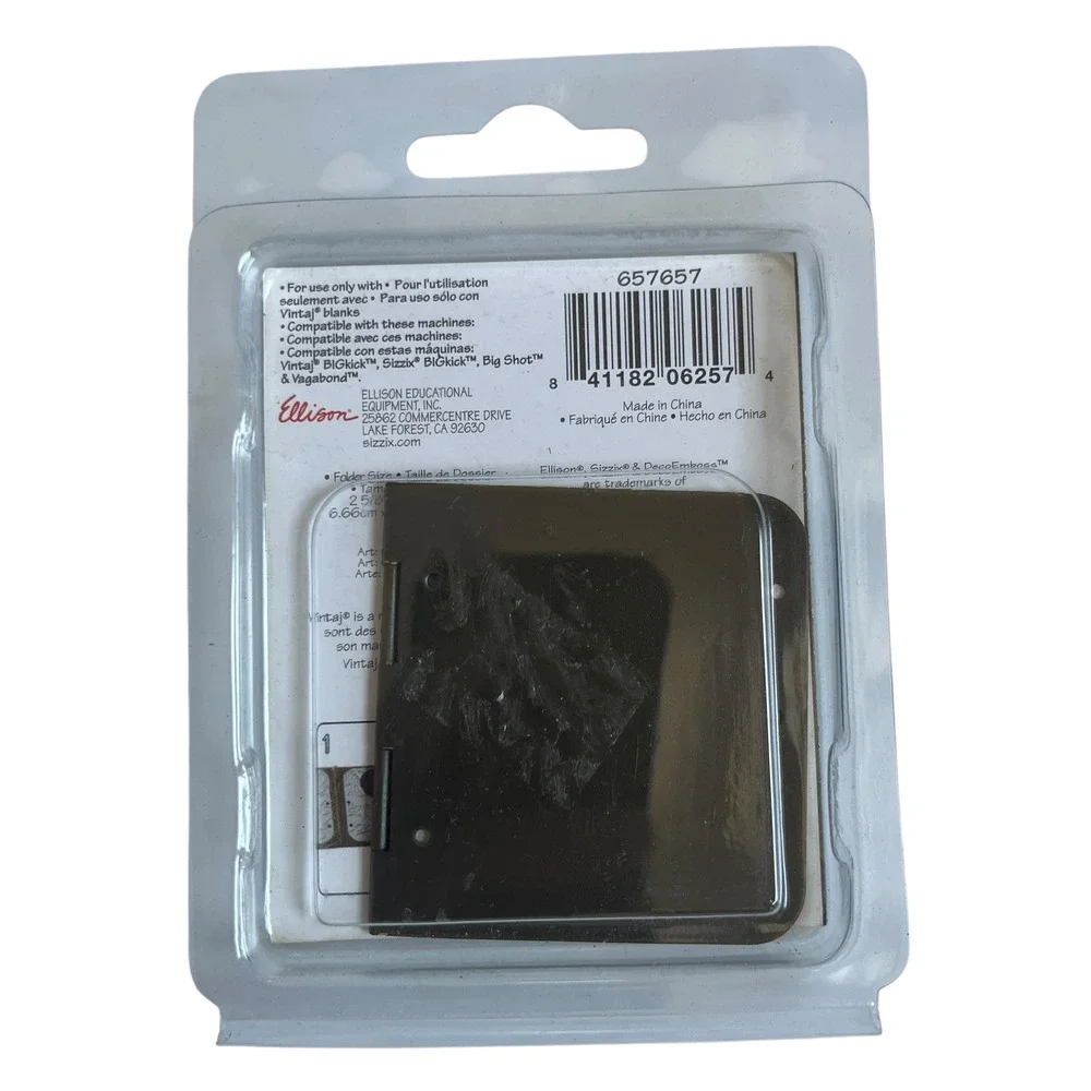 Sizzix Vintaj DecoEmboss Dragonfly Pond Metal Embossing Folder Die 657657 Small